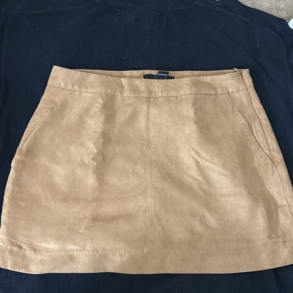 Tan Suede Skort - Picture 2 of 4